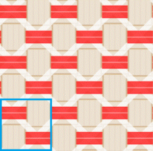 6×6の図
青枠内は1単位(2×2)