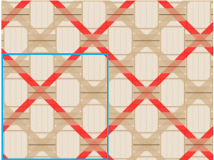 8×6の図
青枠内は1単位(4×4)