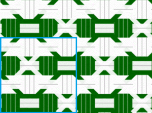 8×6の図
青枠内は1単位(4×4)