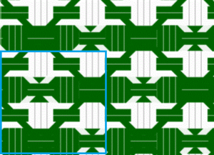 8×6の図
青枠内は1単位(4×4)