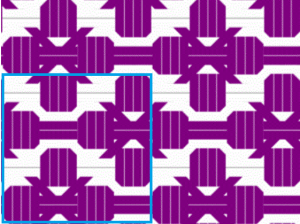 8×6の図
青枠内は1単位(4×4)