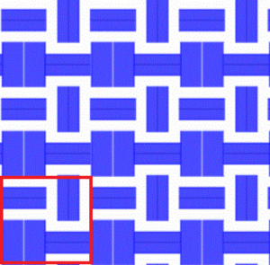 6×6の図
赤枠内は1単位(2×2)