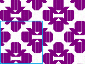 8×6の図
青枠内は1単位(4×4)