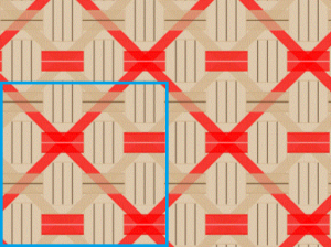 8×6の図
青枠内は1単位(4×4)