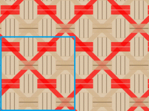 8×6の図
青枠内は1単位(4×4)