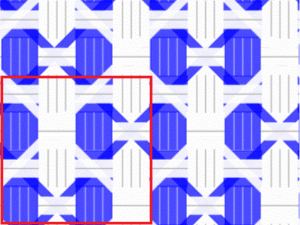 8×6の図
青枠内は1単位(4×4)