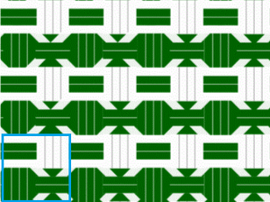 8×6の図
青枠内は1単位(2×2)
