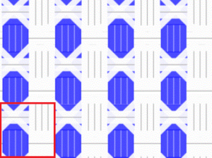 8×6の図
赤枠内は1単位(2×2)