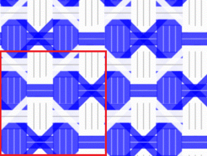 8×6の図
赤枠内は1単位(4×4)