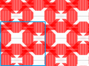 8×6の図
青枠内は1単位(4×4)
