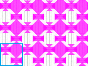 8×6の図
青枠内は1単位(2×2)
