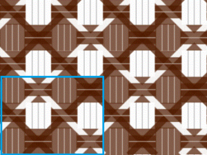8×6の図
青枠内は1単位(4×4)
